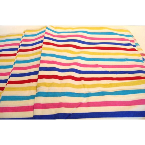 Rainbow Striped Upholstery Fabric, 5 Yards - Picture 3 of 3